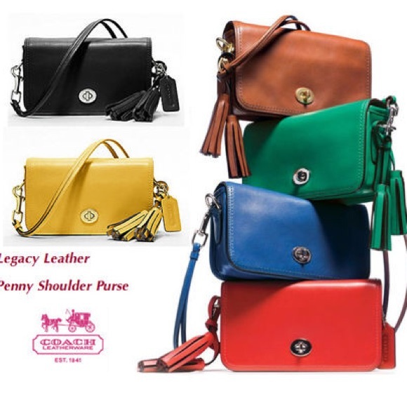 Coach Archival Tassel Penny Flap Convertible Bag - Picture 13 of 14